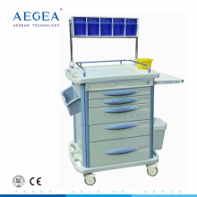AG-AT007B3 Mit Lagerung Krankenhauswagen ABS Material Anästhesie Warenkorb